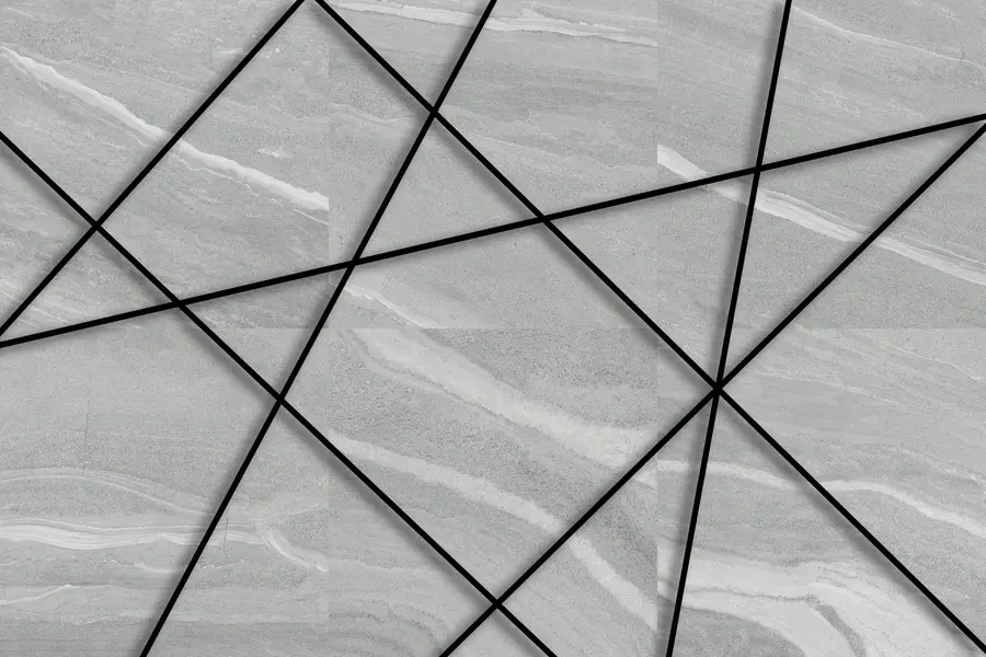 fototapet Marmură gri și linii negre u16341