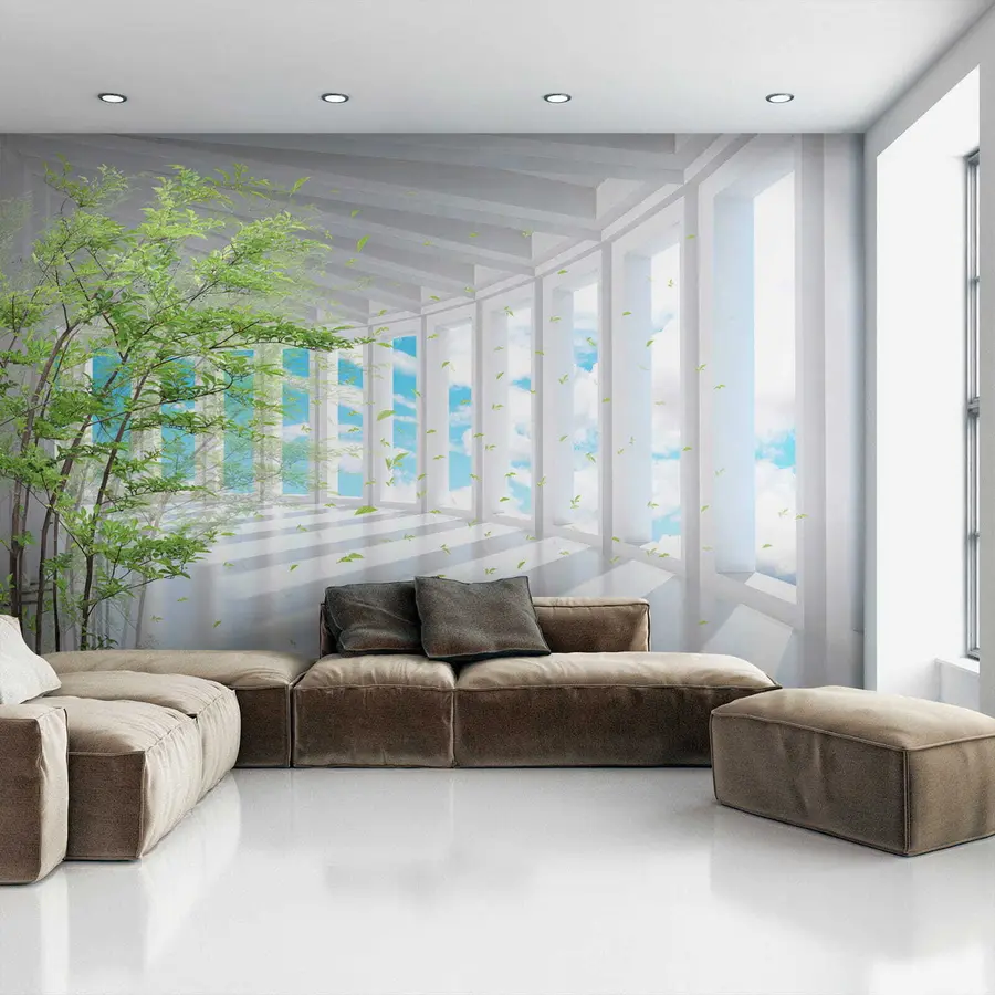 fototapet Tunel cu vedere spre nori u29922