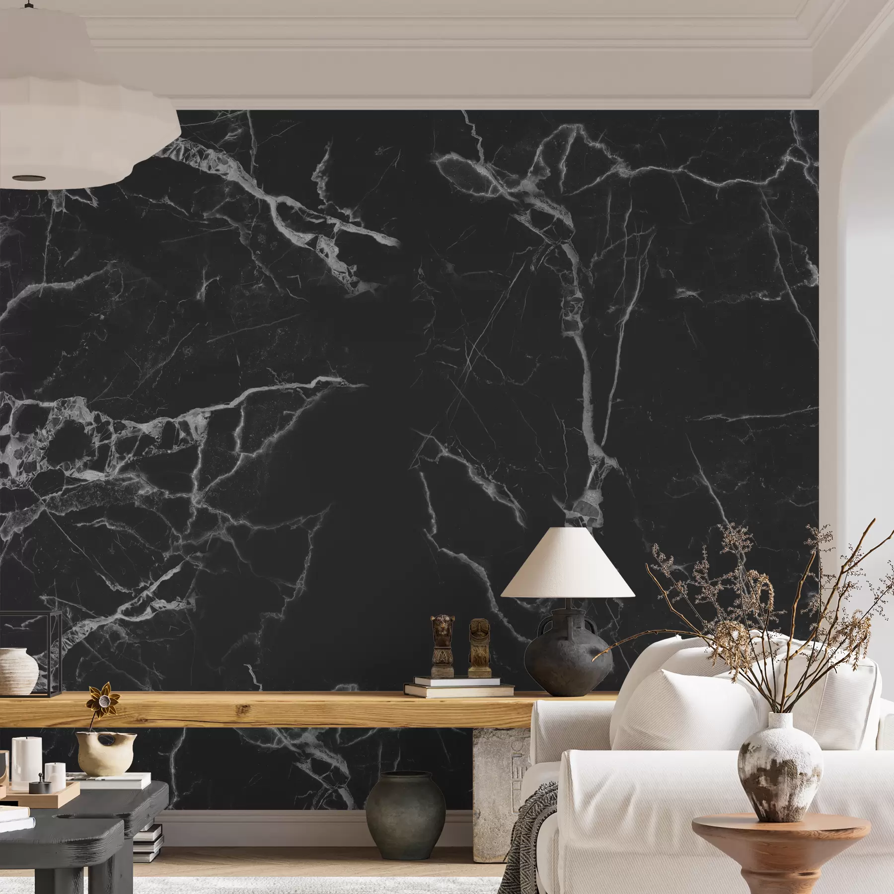 fototapet Marmură neagră Adâncime u32084