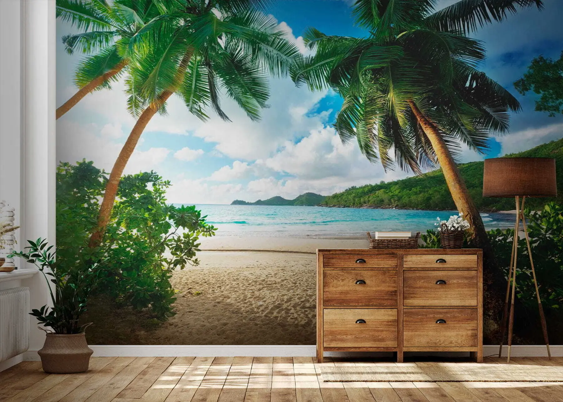 fototapet Nor, cer și plantă u53753