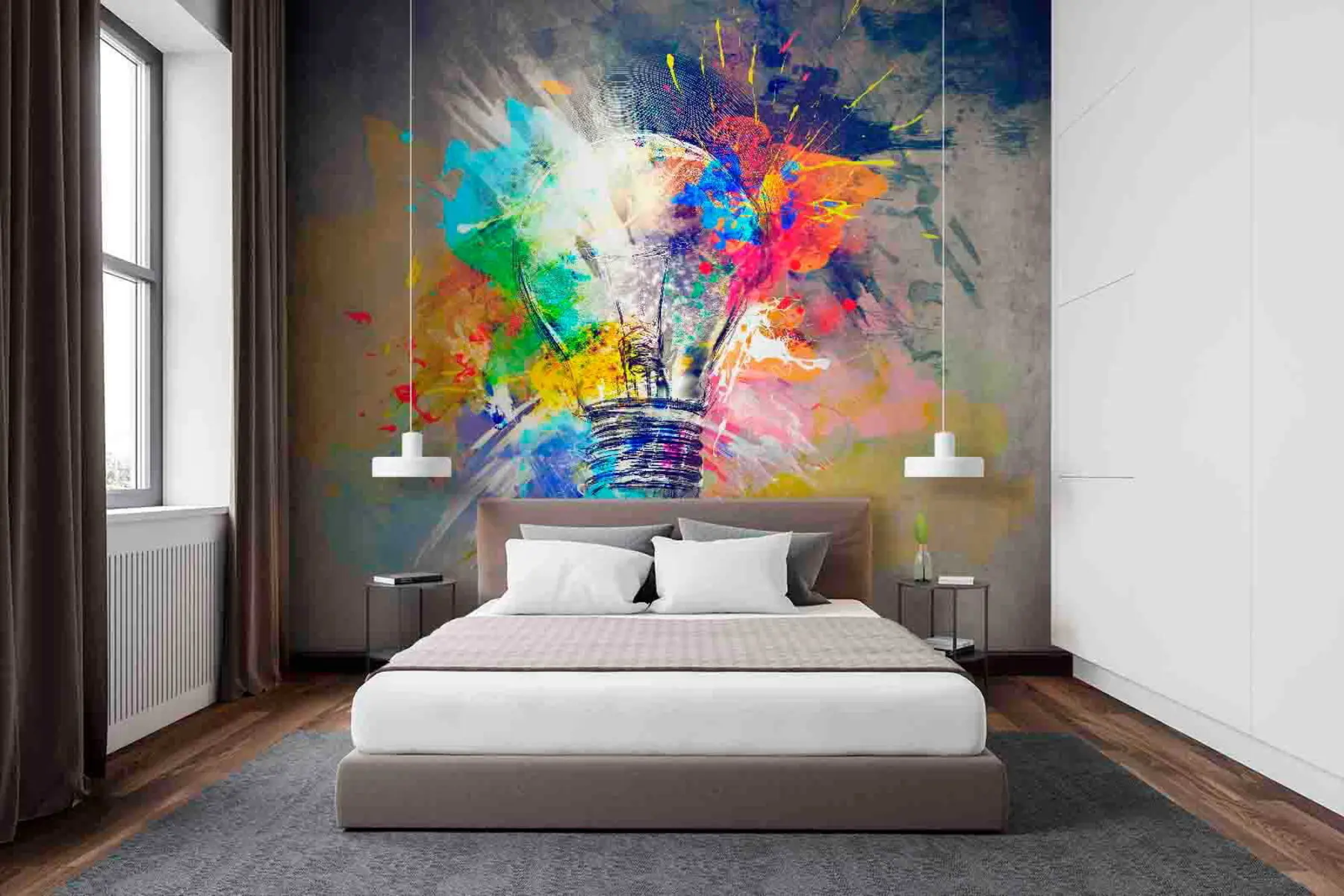 fototapet Vopsea de artă, vopsea și font u53882