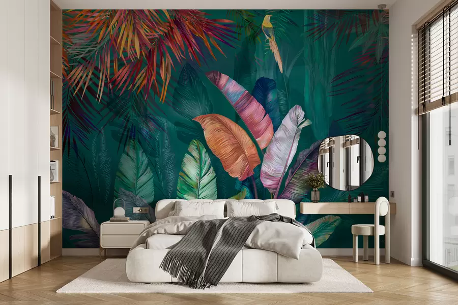 fototapet Coronament tropical pictat u60120