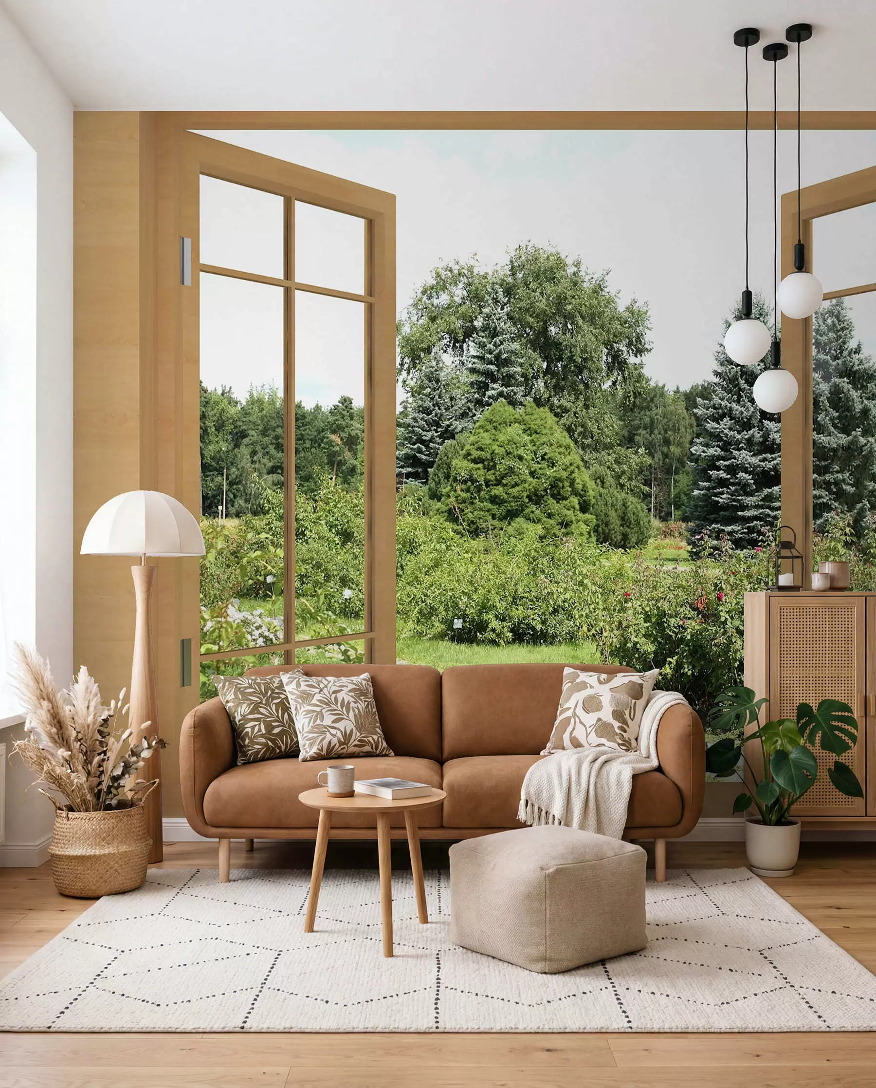 fototapet Fereastră spre grădină u60673