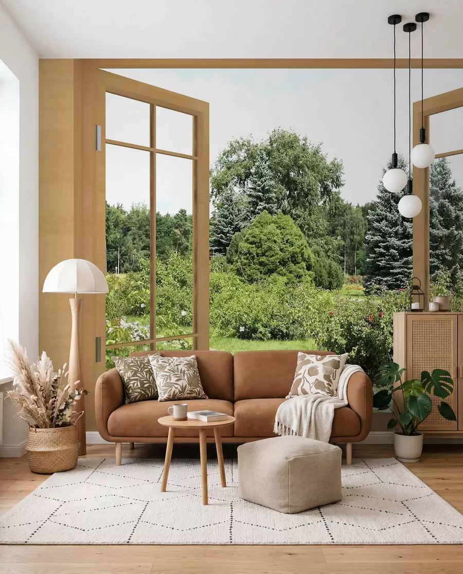fototapet Fereastră spre grădină u60673