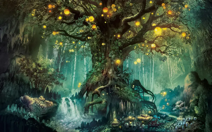 fototapet Strălucirea unui copac u79589