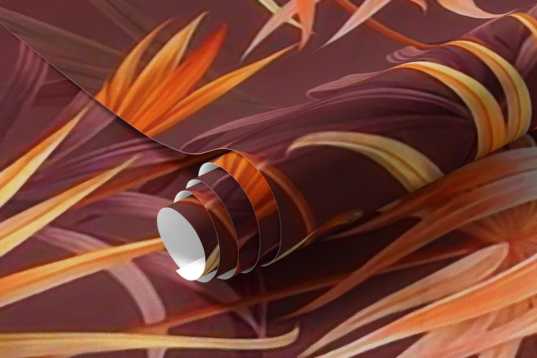 fototapet Palmieri tropicali portocalii u58939v1