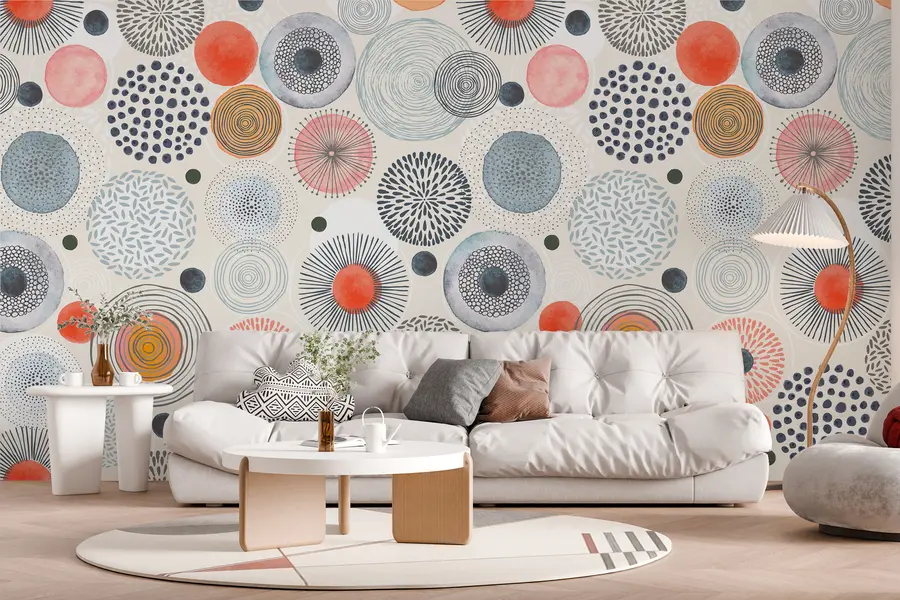 fototapet Cercuri abstracte w00043