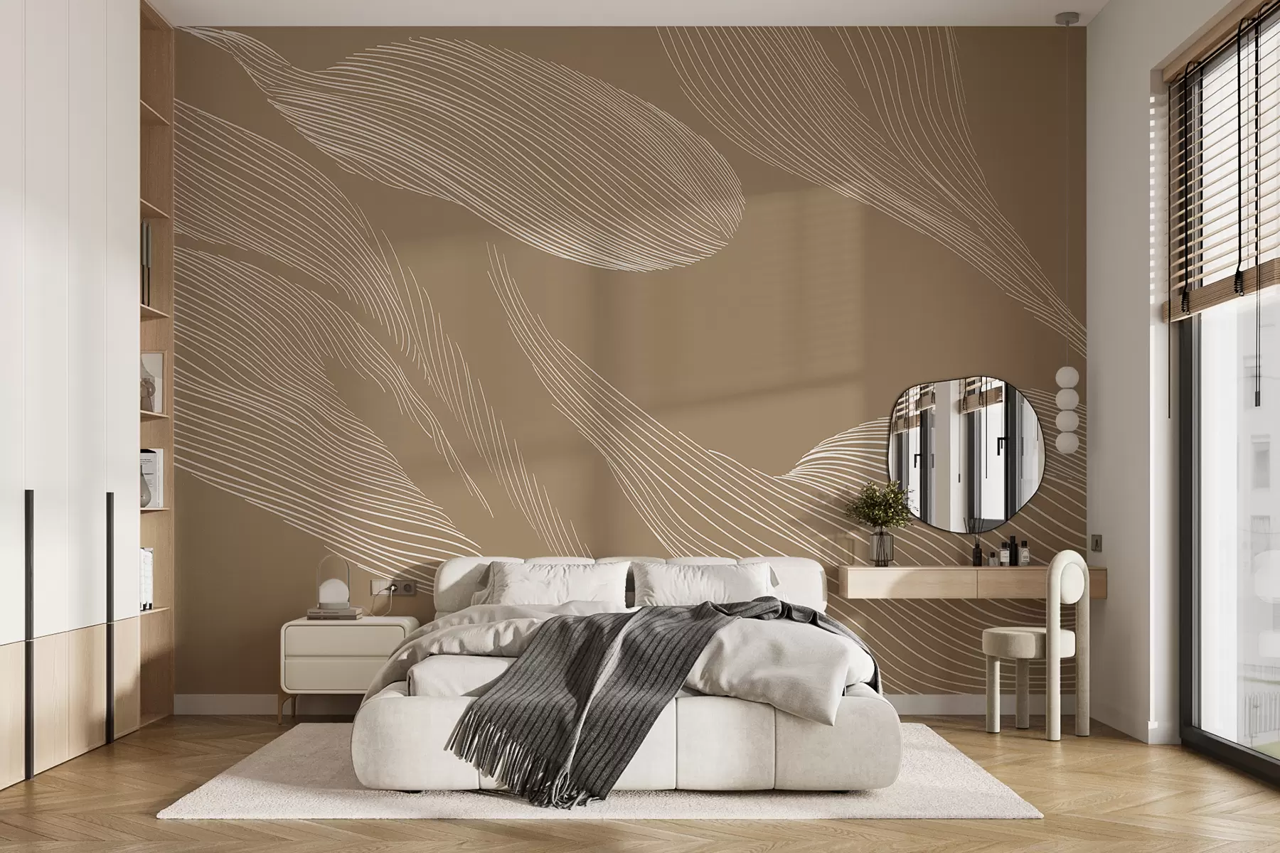 fototapet Abstracție pe un fundal bej w01216v1