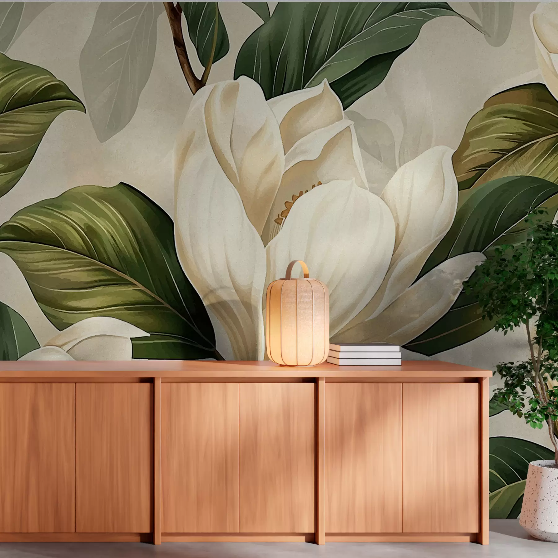 fototapet Magnolie w07901