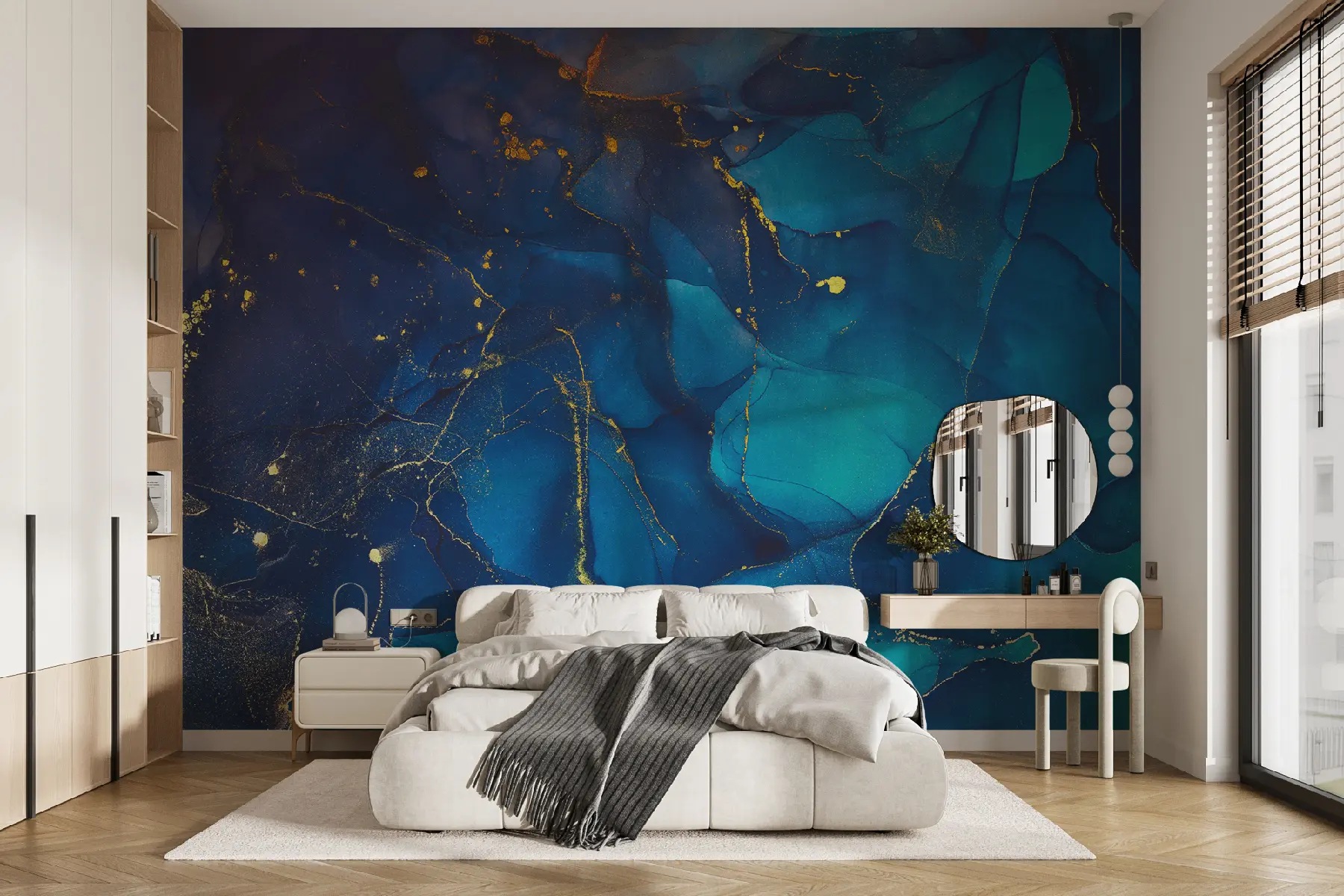 fototapet Lichid, albastru și azur u33258