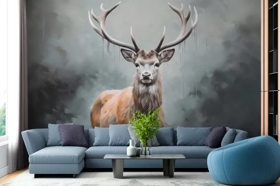 fototapet Cerb elegant în ceață w01796