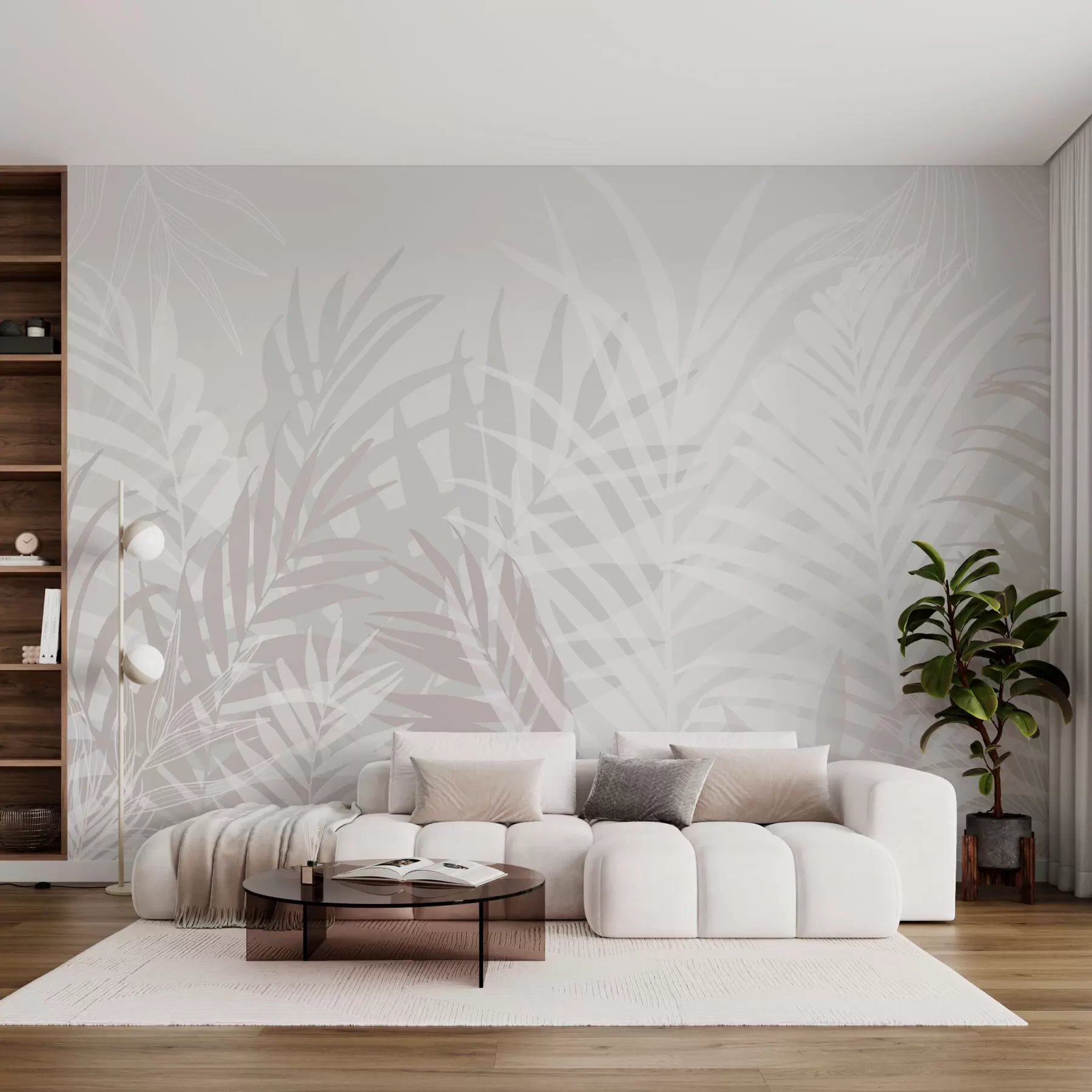 fototapet Frunze tropicale la modă w02026