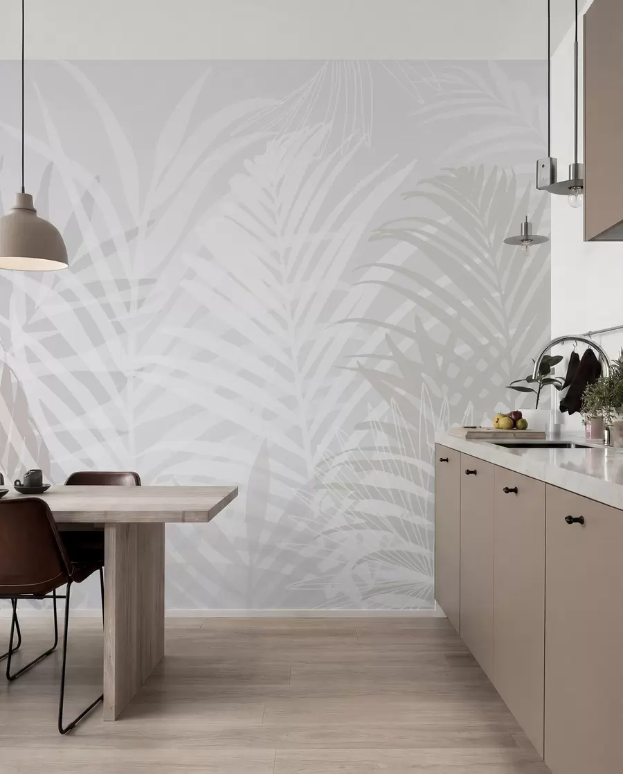 fototapet Frunze tropicale la modă w02026