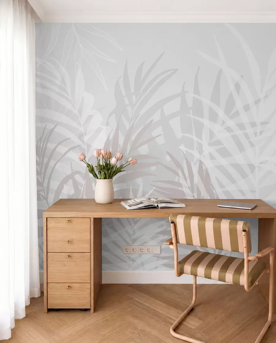 fototapet Frunze tropicale la modă w02026
