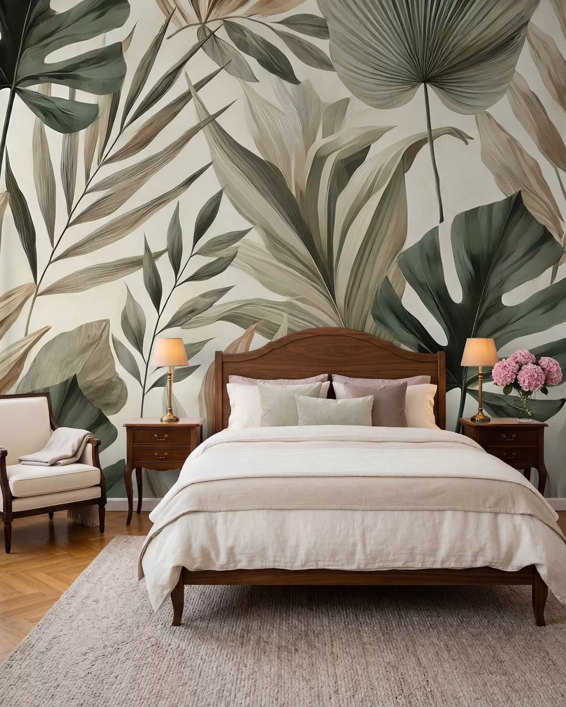 fototapet Straturi de frunze tropicale w02082