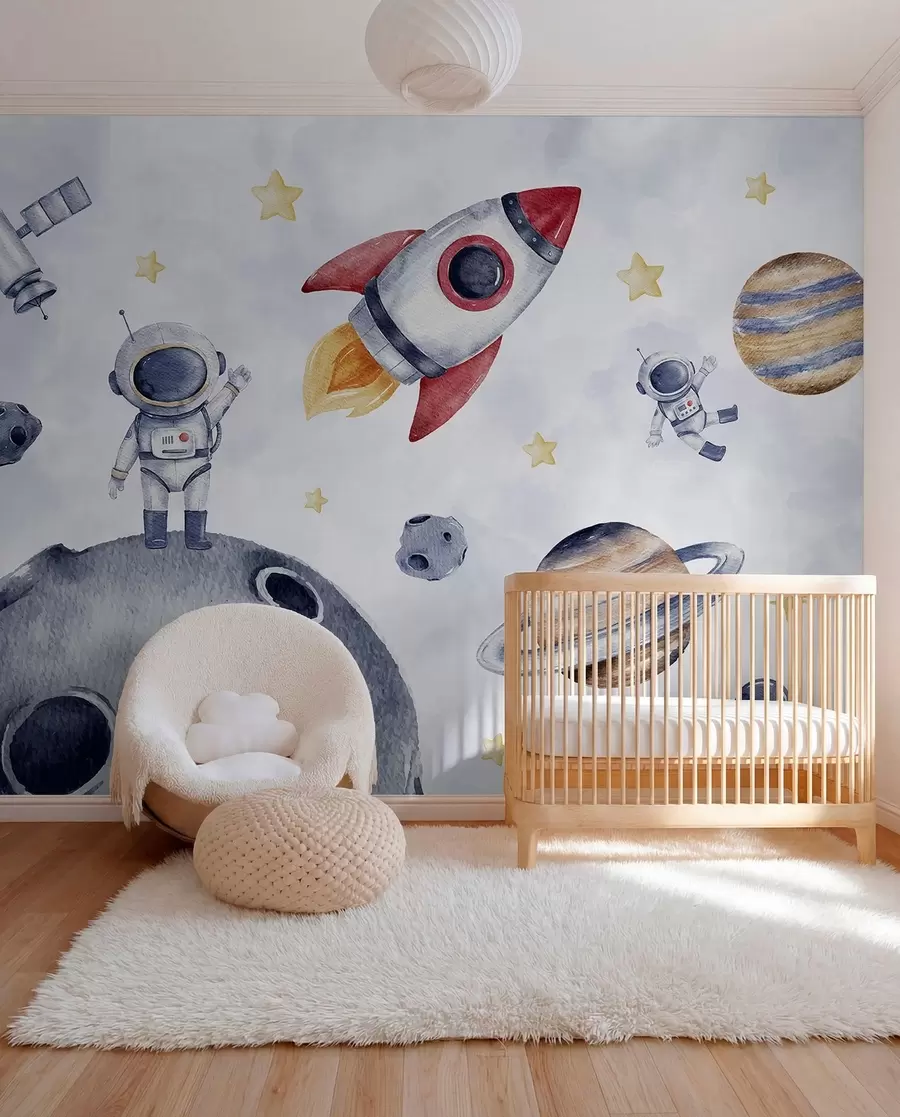 fototapet Mici astronauți în zbor w01461