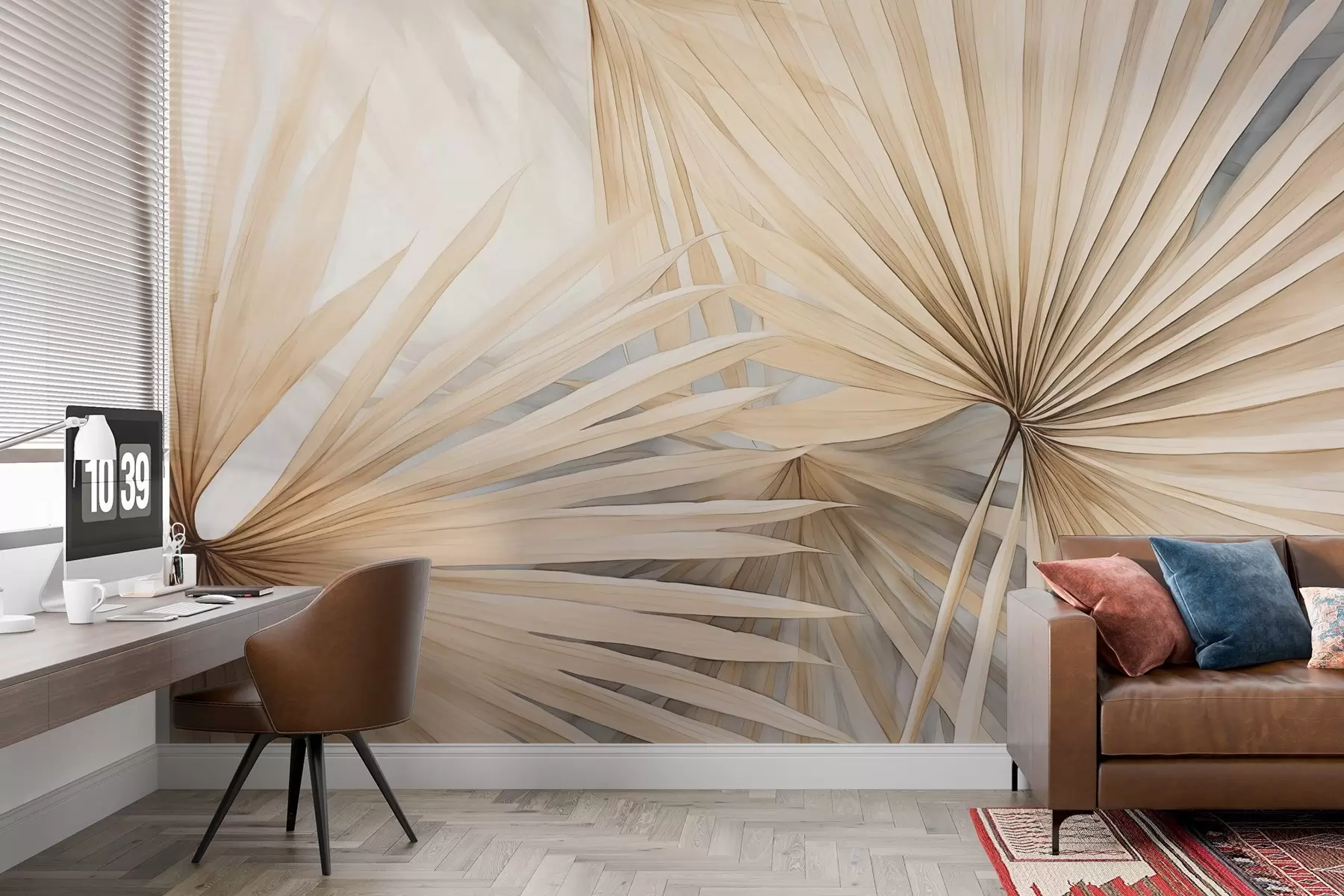 fototapet Frunze de palmier uscate w02431