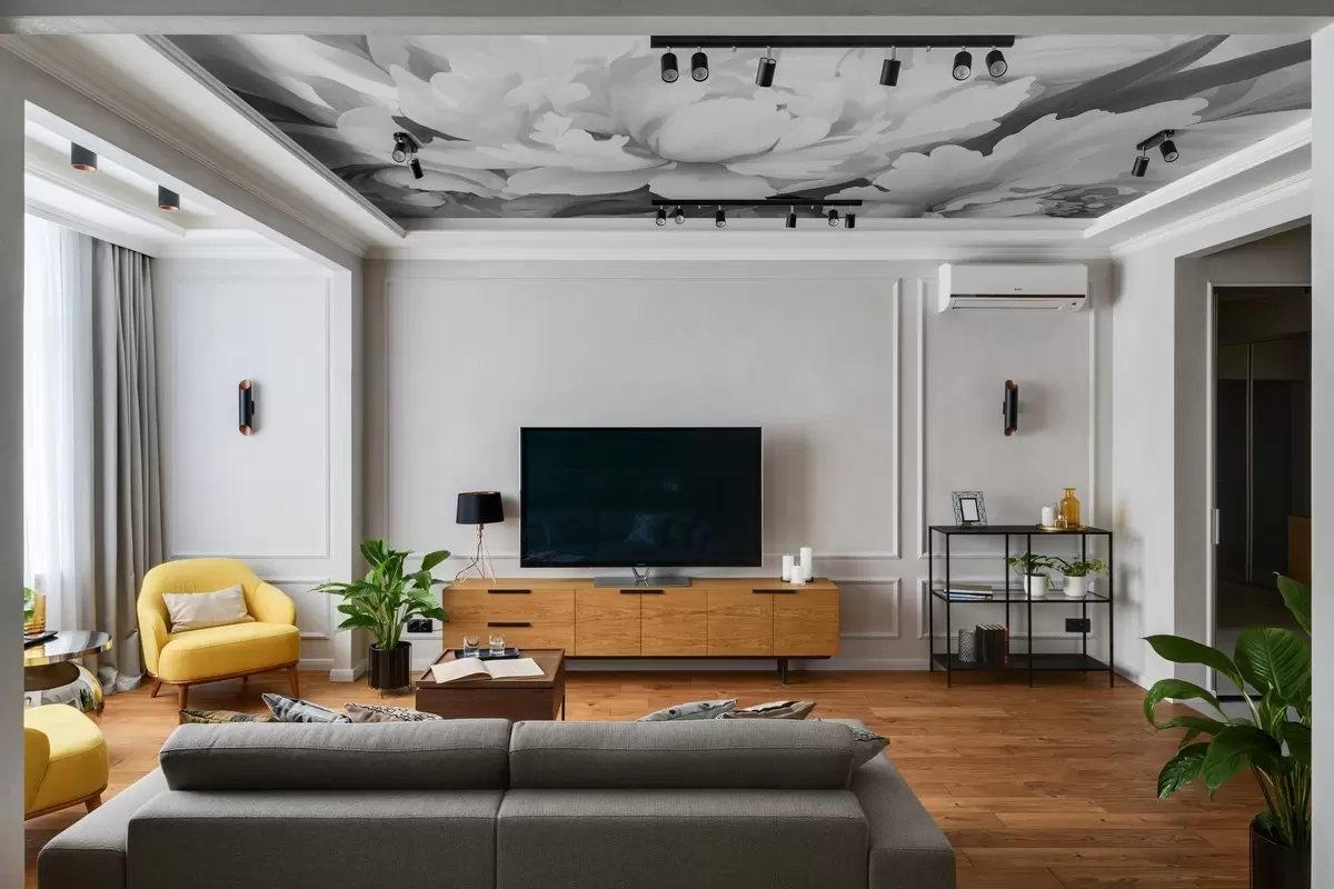 fototapet Peonii în monocromie w02416