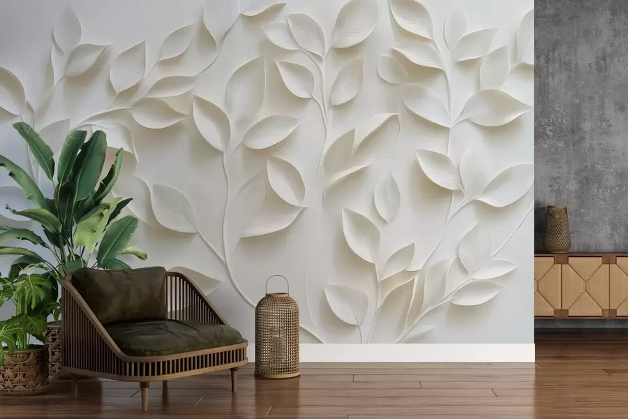 fototapet Ramuri voluminoase cu frunze w02504