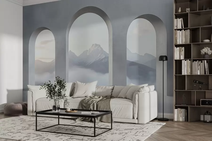 fototapet Peisaj luminos în spatele unui arc w02510