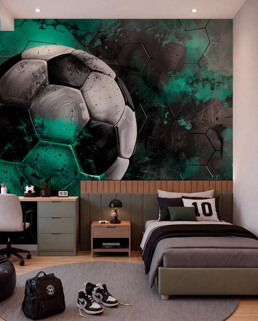 fototapet Minge de fotbal w08618