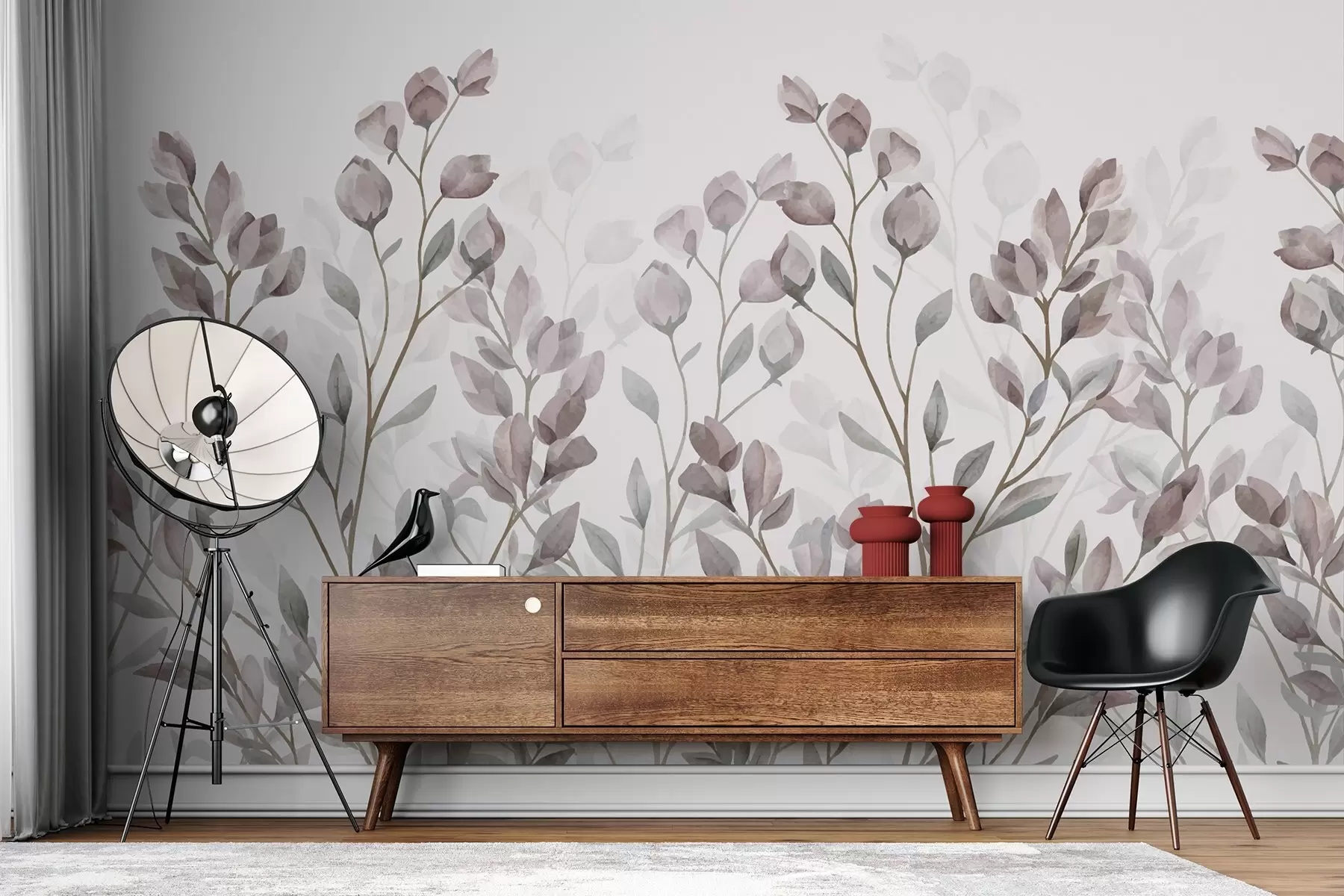 fototapet ramuri cu frunze w02811v1