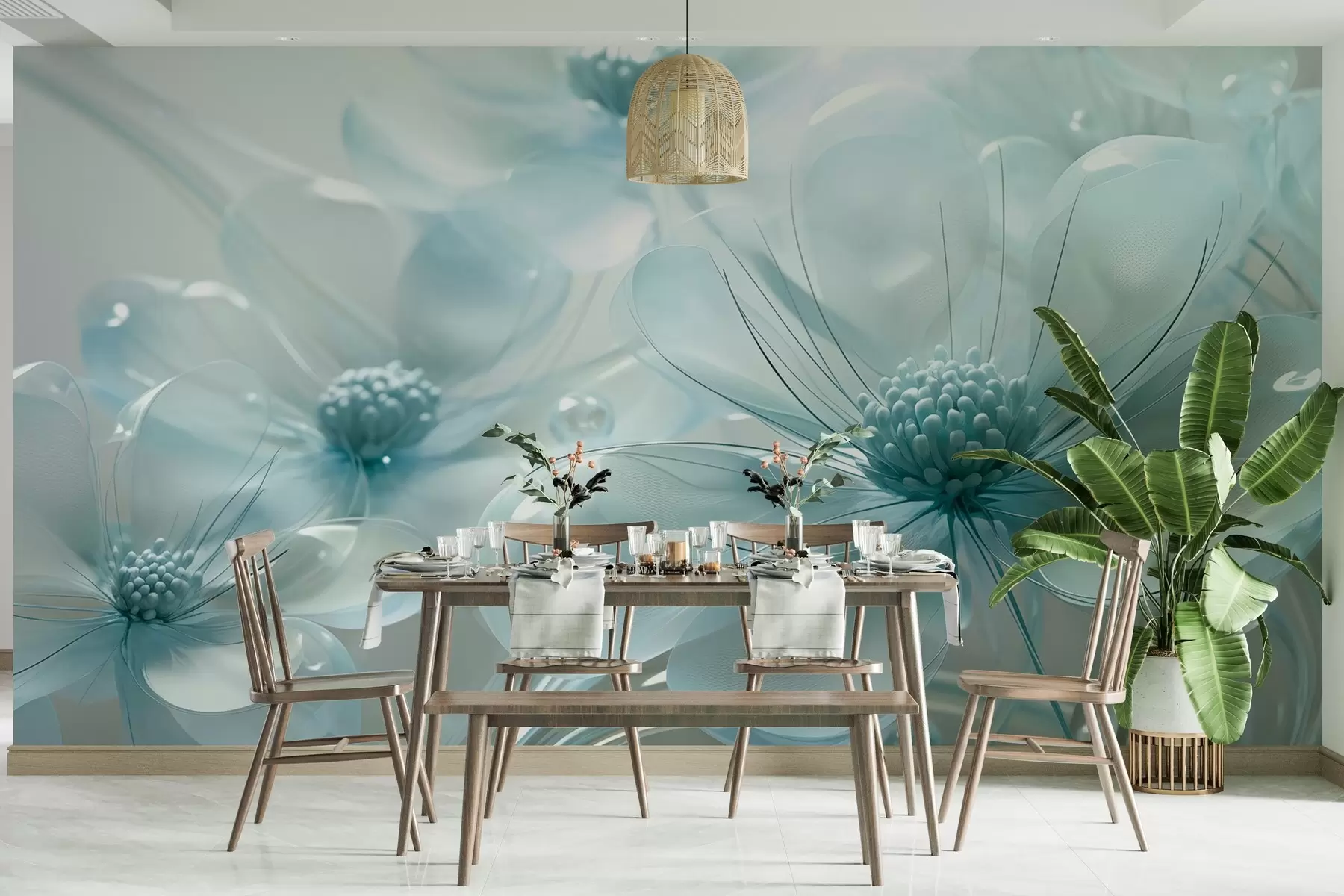 fototapet Flori mari transparente w02837v1