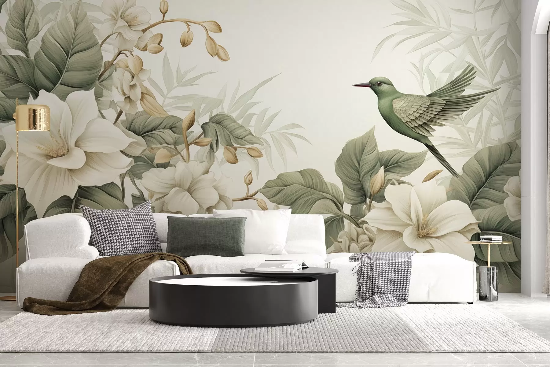 fototapet Peisaj tropical cu flori w02844