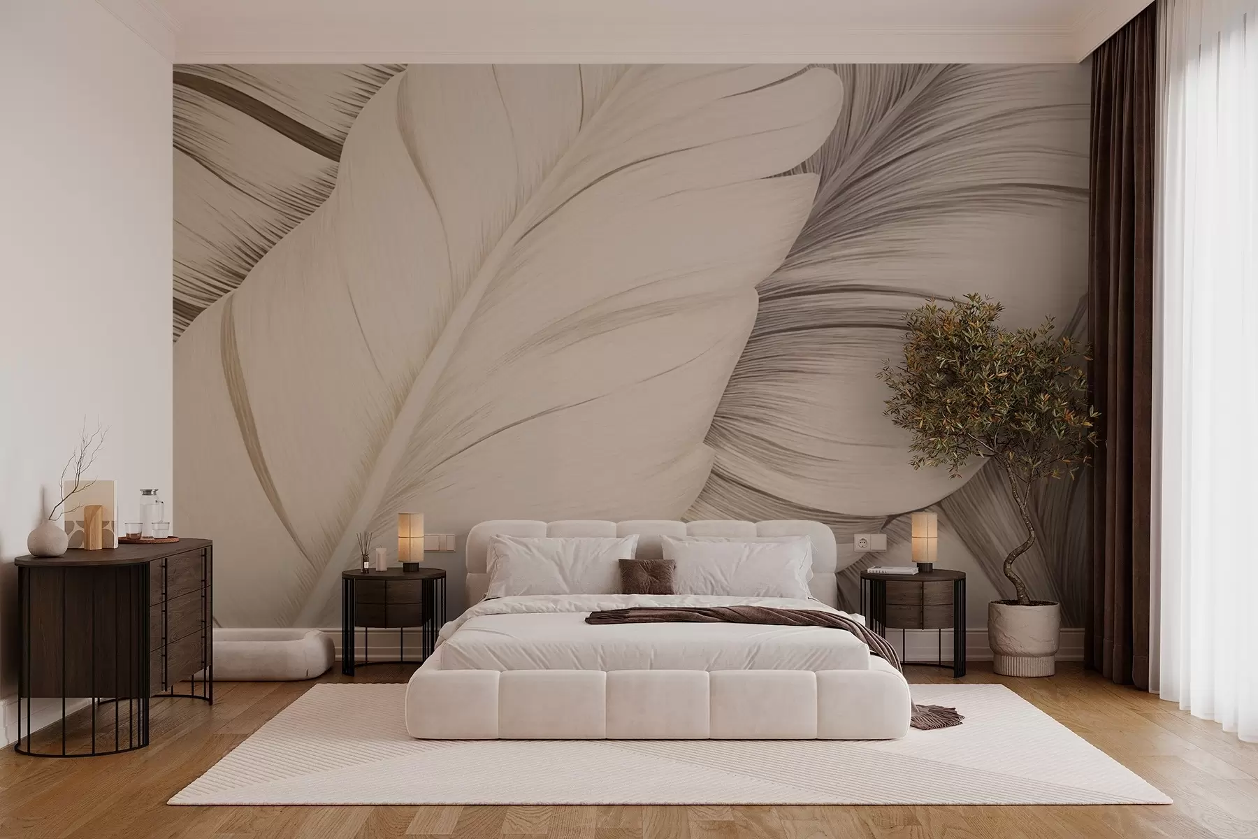 fototapet Frunze mari w02859