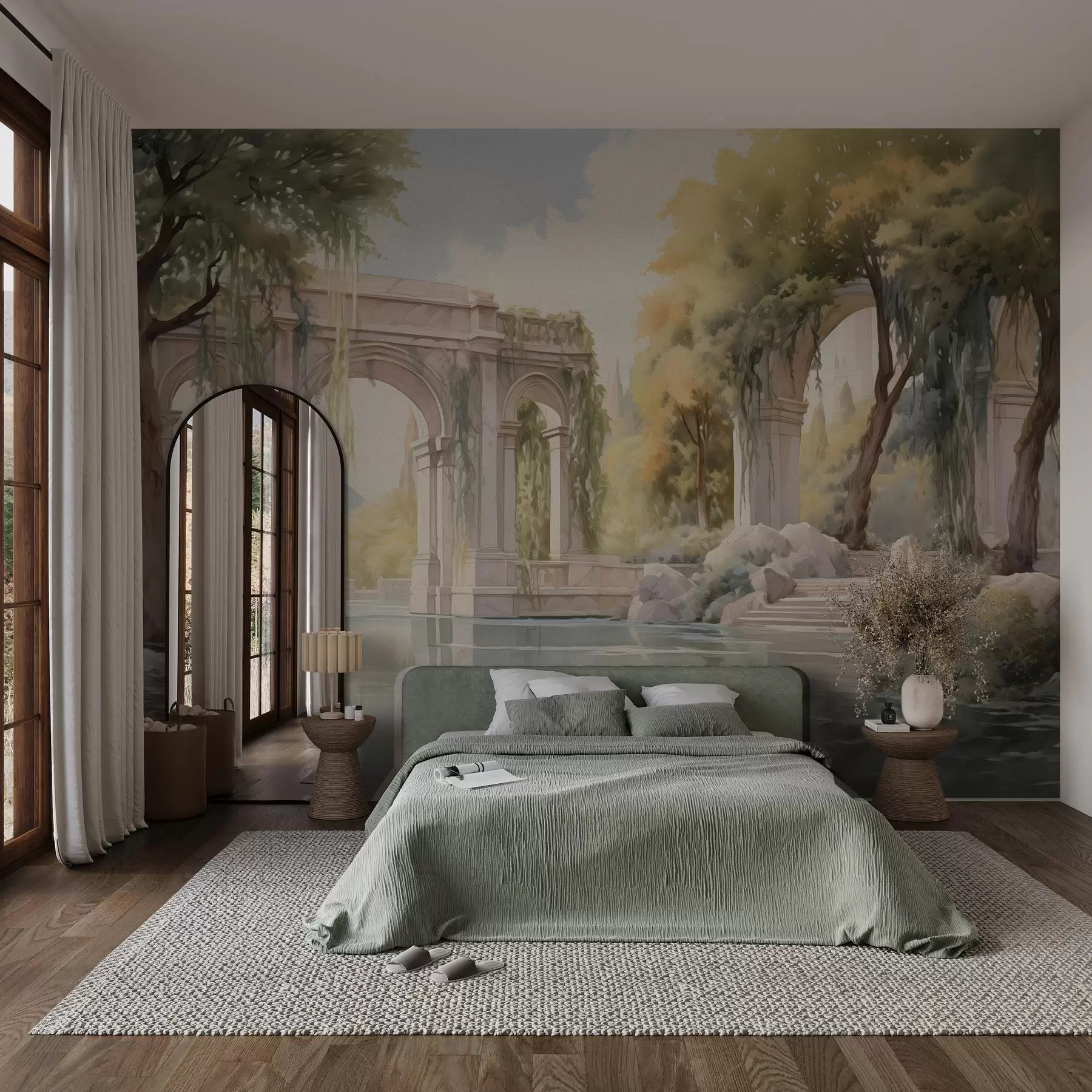 fototapet Peisaj pictat în stil ulei w02989