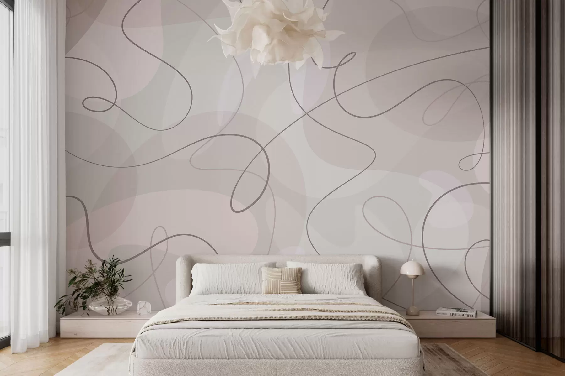 fototapet Tendința liniilor și formelor abstracte w03059