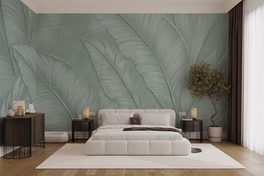 fototapet Relief tropical verde salvie w08772v1