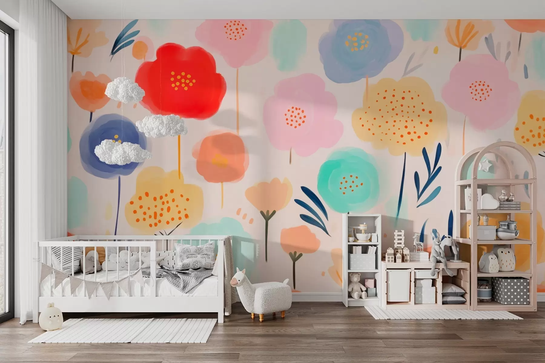 fototapet Flori abstracte luminoase w03373