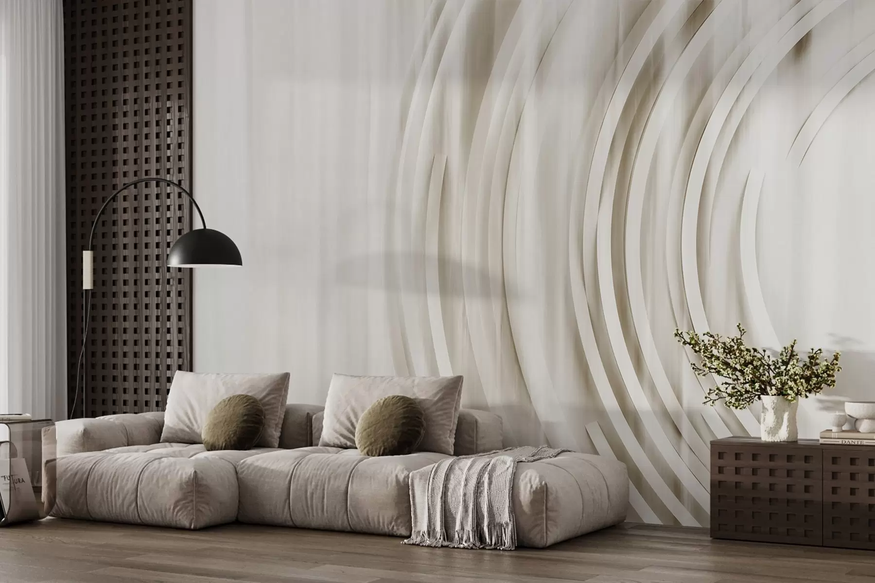 fototapet Inele haotice abstracte w08929v3