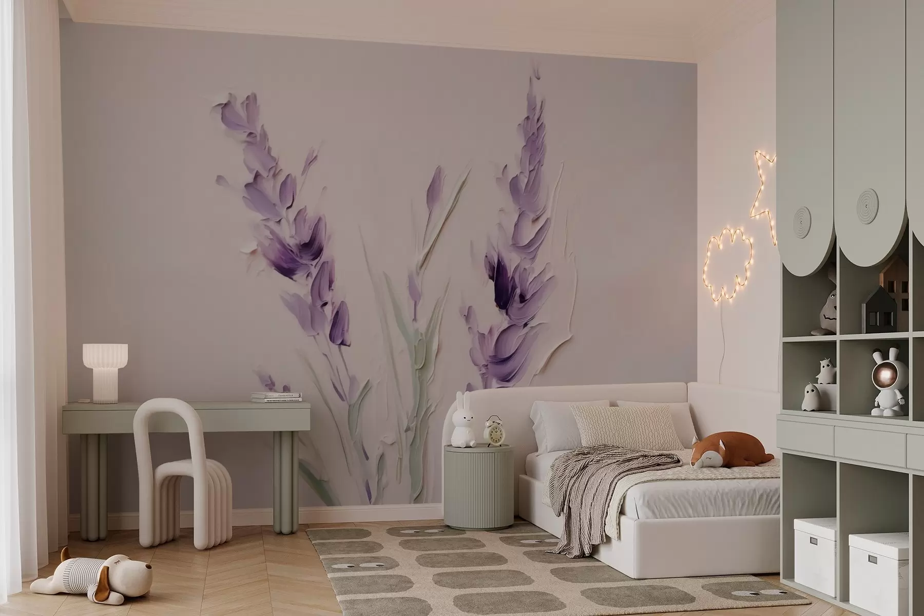 fototapet Tablou imitație lavandă w03418