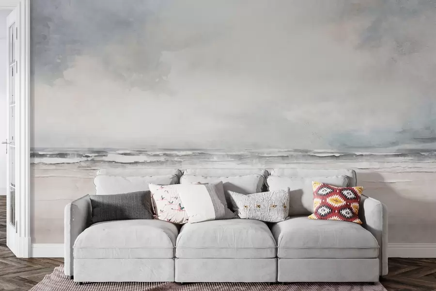 fototapet Orizont abstract de cer și mare întâlnire w03441