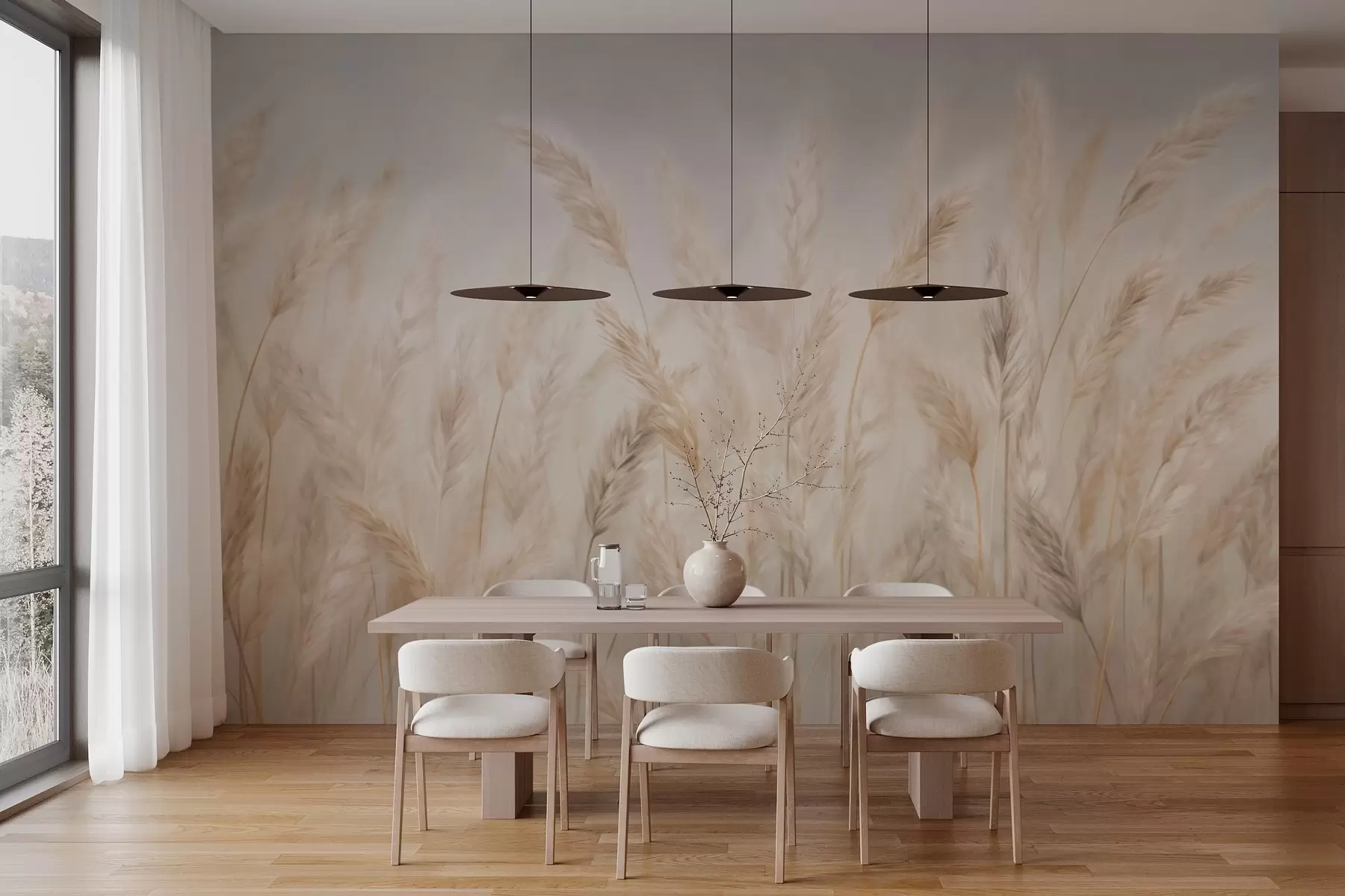 fototapet Spikelets pe cerul albastru w03530