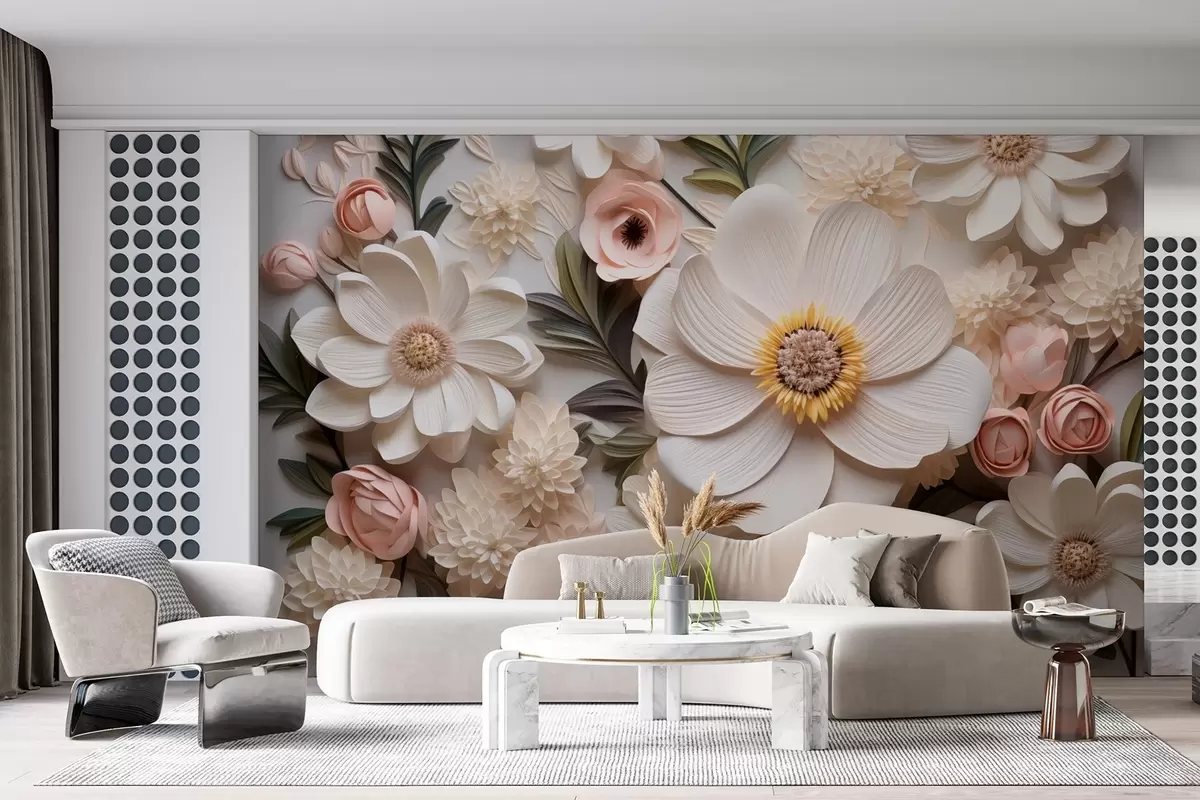 fototapet compoziție de flori 3D w08936