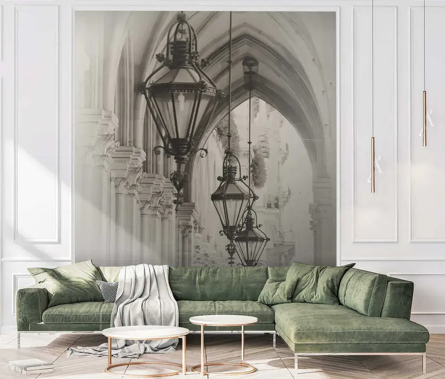 fototapet Felinar, lampă e art u57433