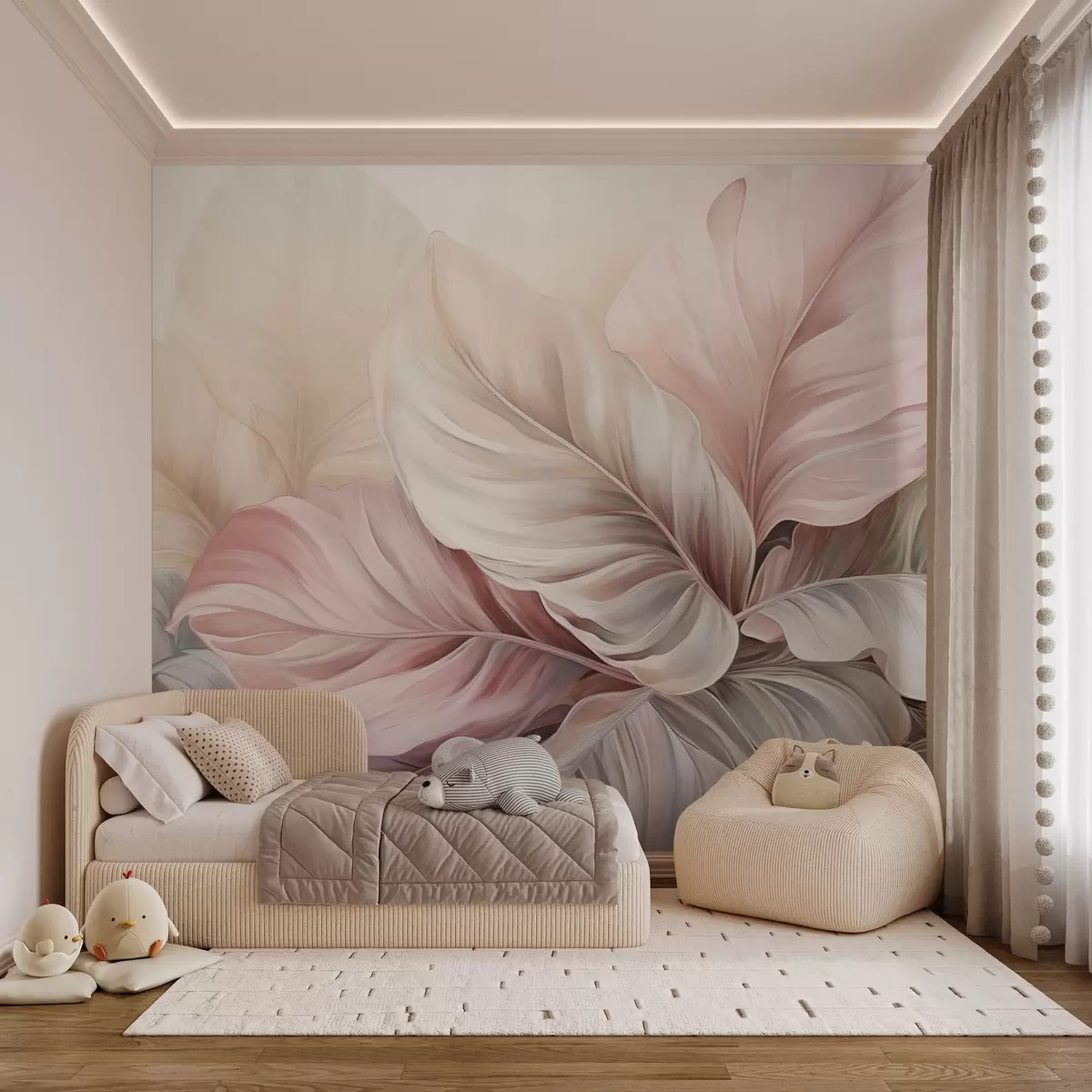 fototapet Frunziș tropical cu culori strălucitoare w03597
