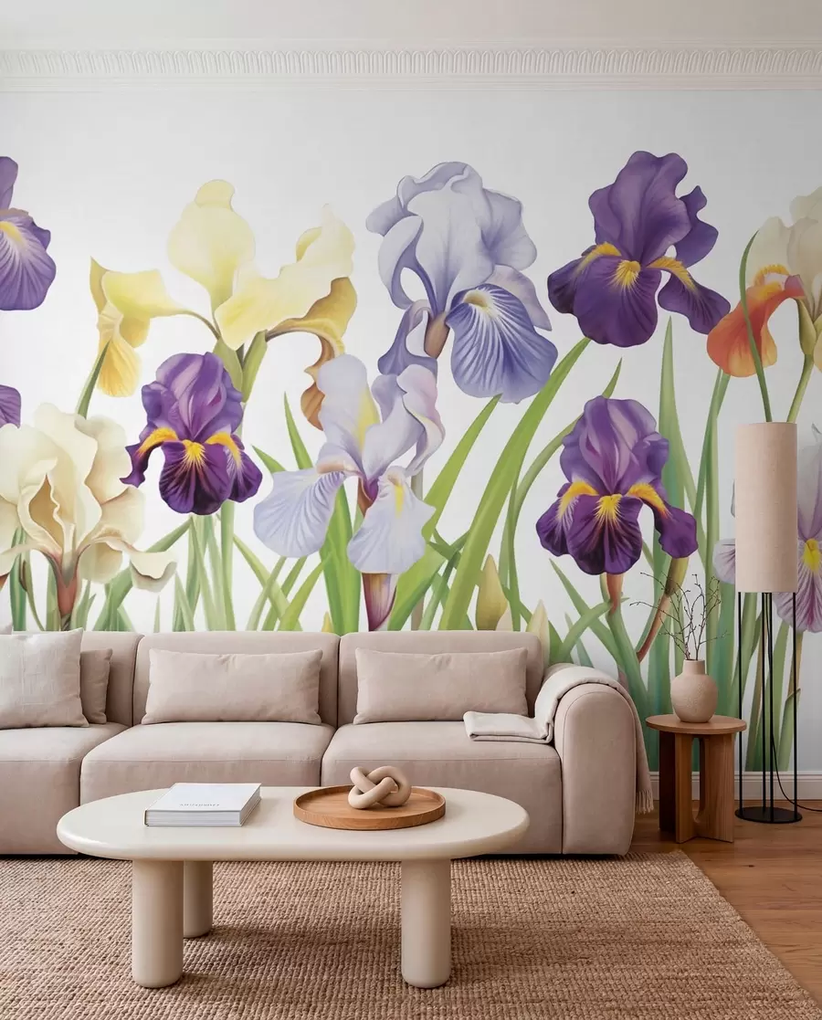 fototapet Flori de iris w03641