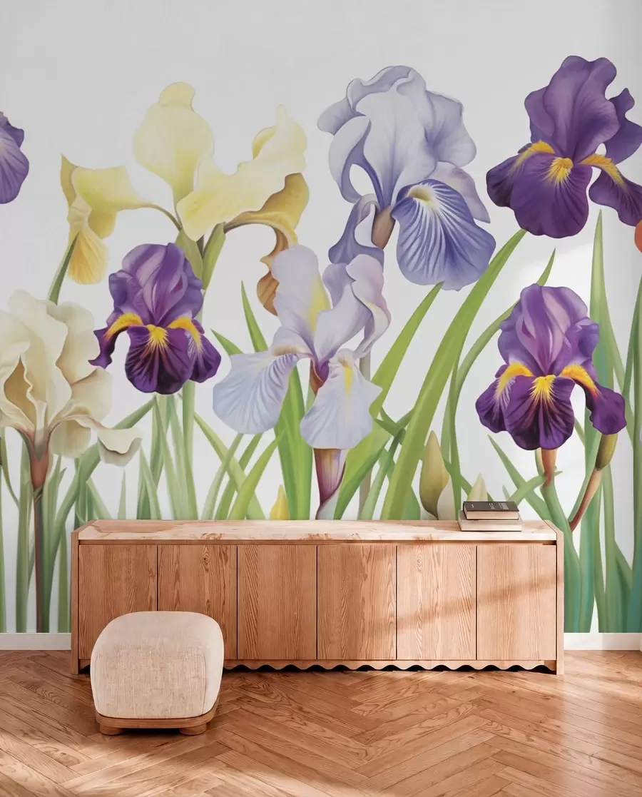 fototapet Flori de iris w03641