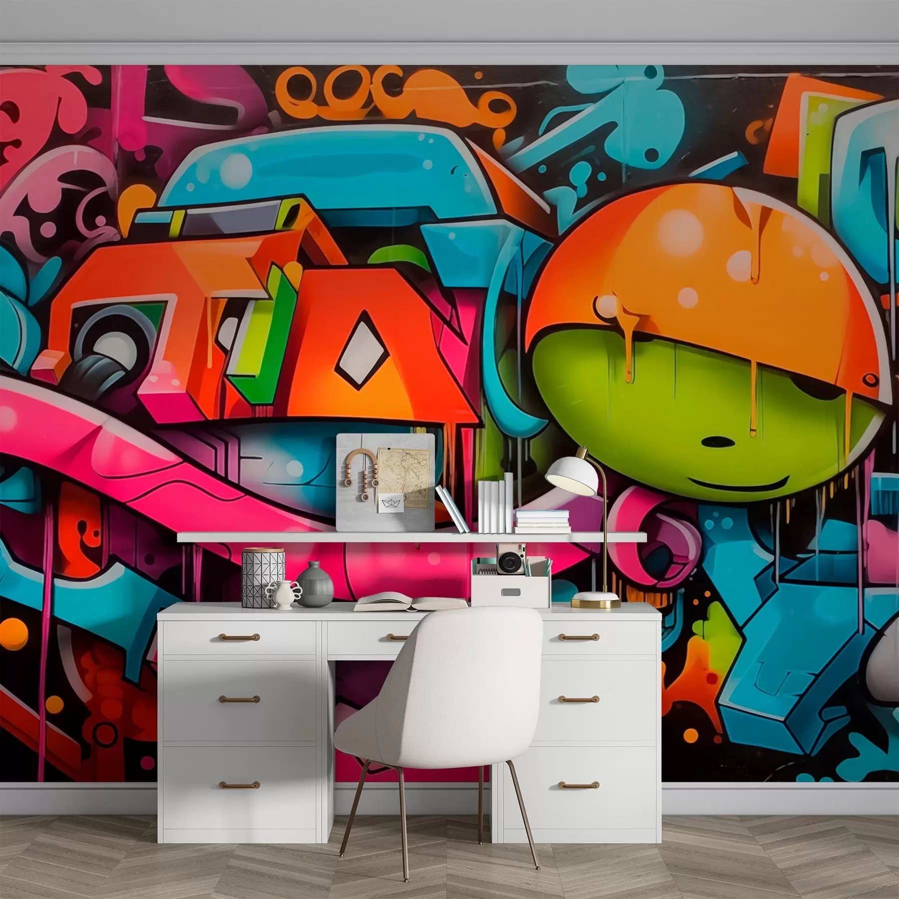 fototapet Graffiti luminos w03688