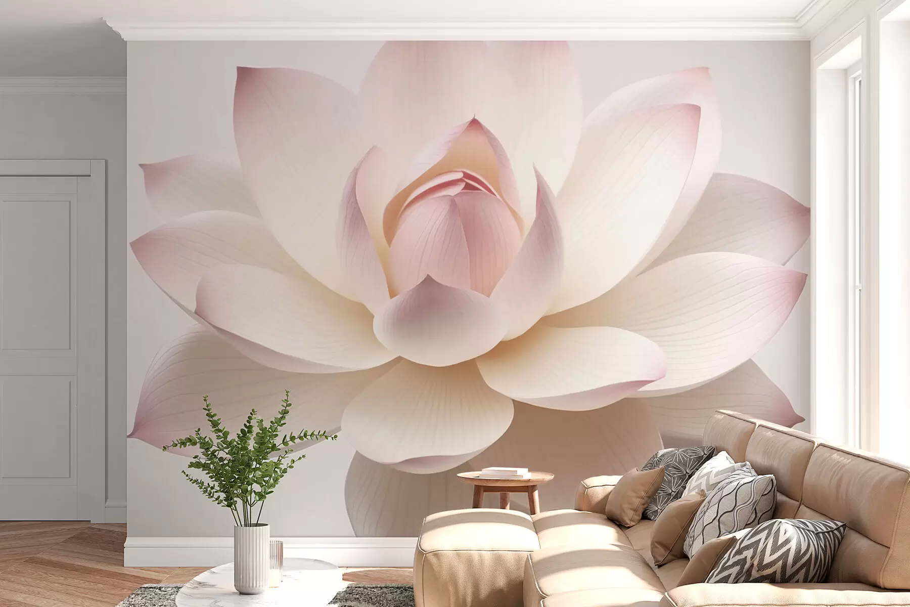 fototapet Lotus mare w03704