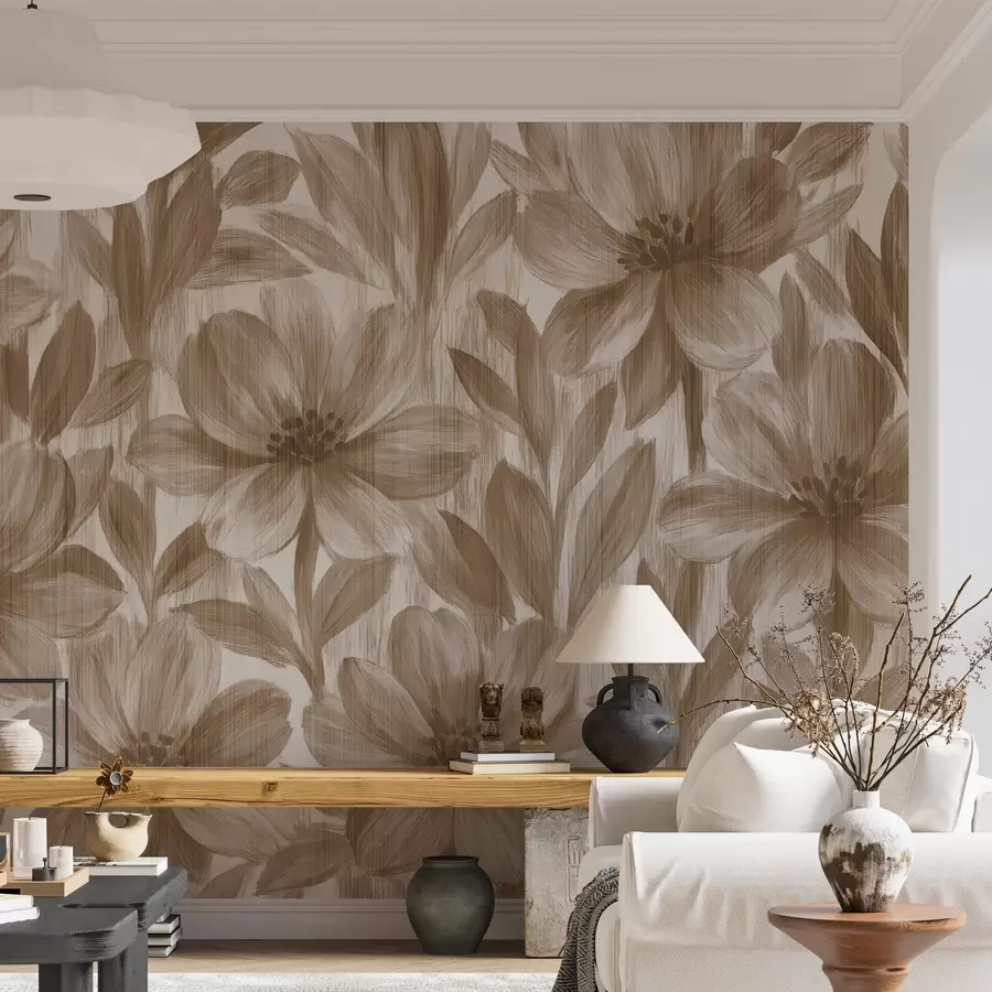 fototapet Flori de acuarelă elegante w03821v1