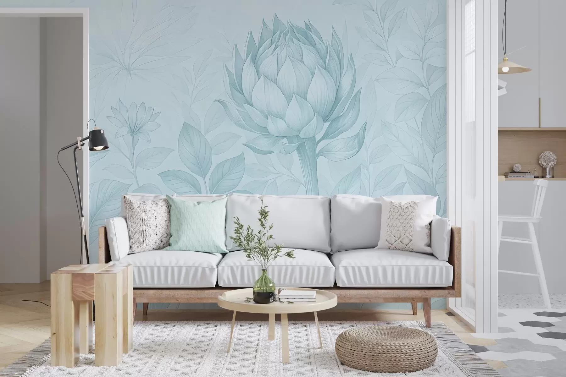 fototapet Un buchet delicat de diverse plante w03825v1