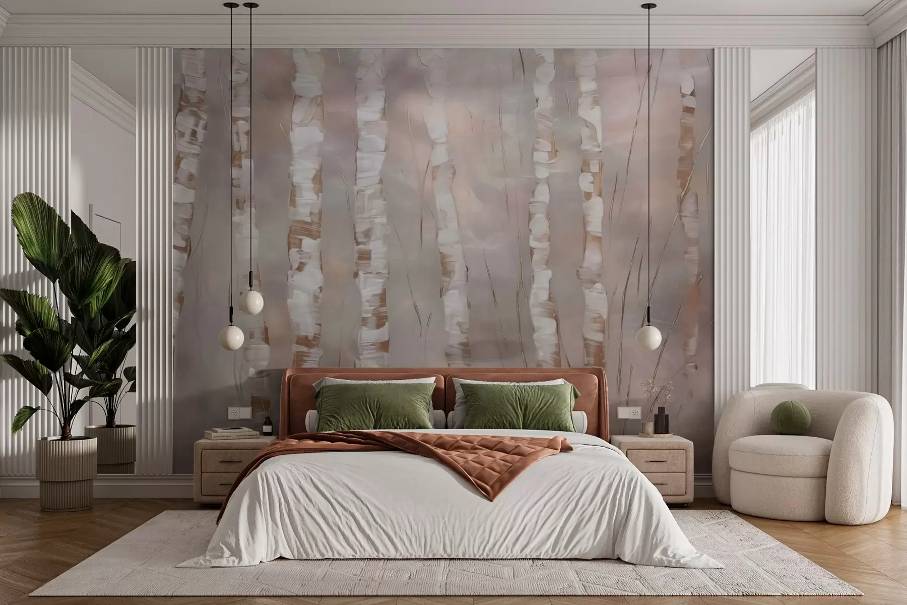 fototapet Arbori abstracți w03851