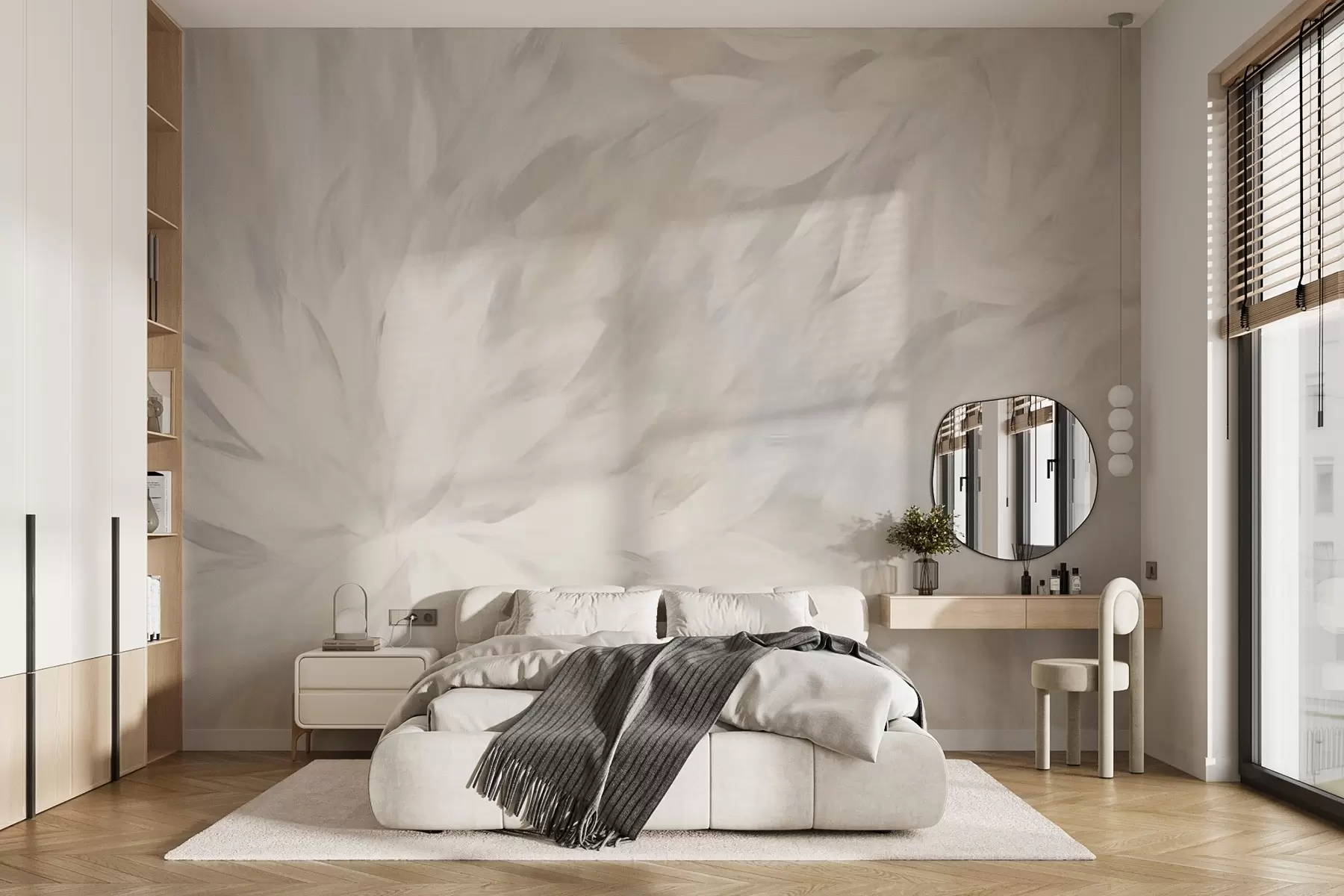 fototapet Flori în stilul de lovituri moi w03986