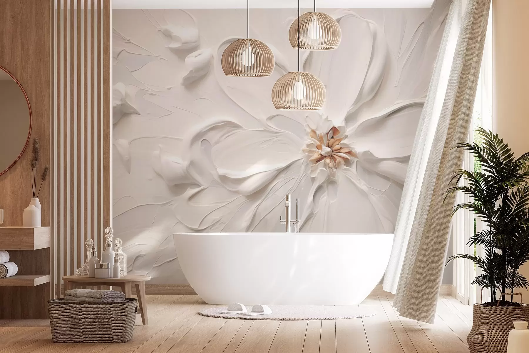fototapet Floare mare în nuanțe calde w03953v1