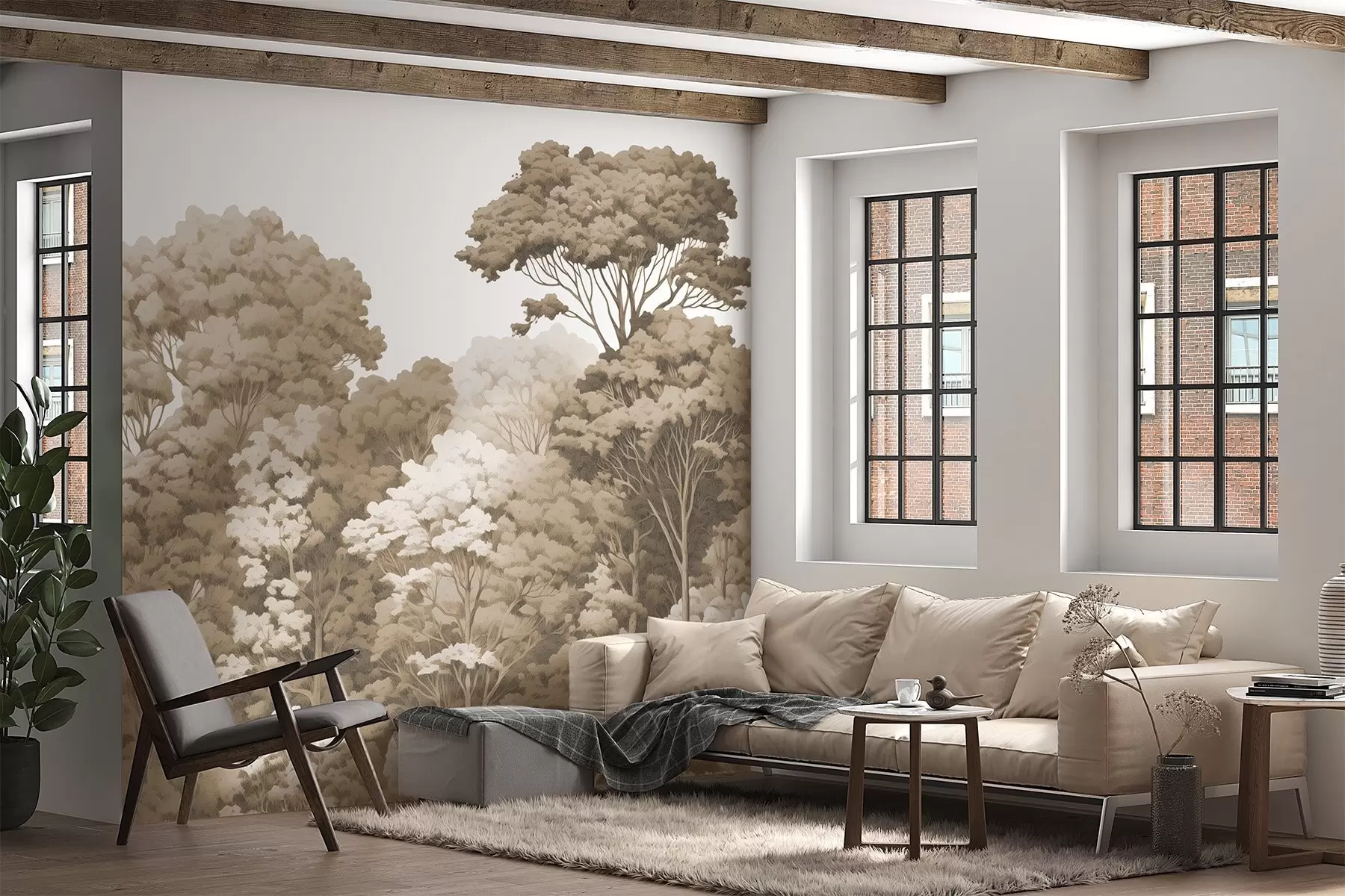 fototapet Coroane de pădure w04044v1